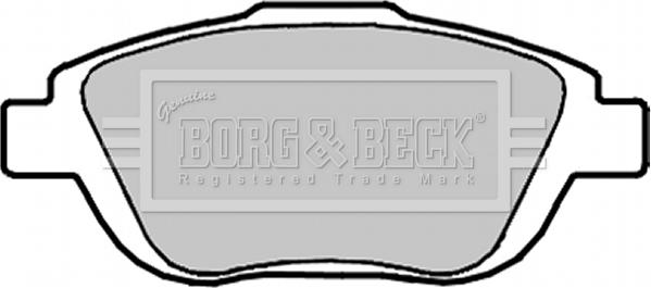 Borg & Beck BBP2096 - Гальмівні колодки, дискові гальма autocars.com.ua