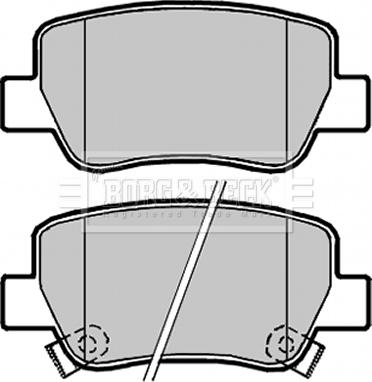 Borg & Beck BBP2099 - Гальмівні колодки, дискові гальма autocars.com.ua