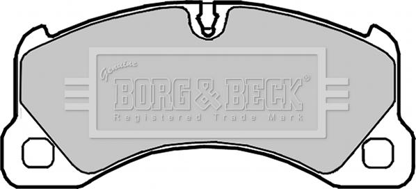 Borg & Beck BBP2101 - Тормозные колодки, дисковые, комплект avtokuzovplus.com.ua