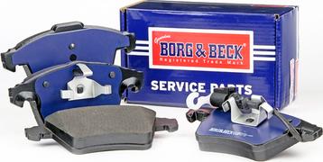 Borg & Beck BBP2107 - Гальмівні колодки, дискові гальма autocars.com.ua