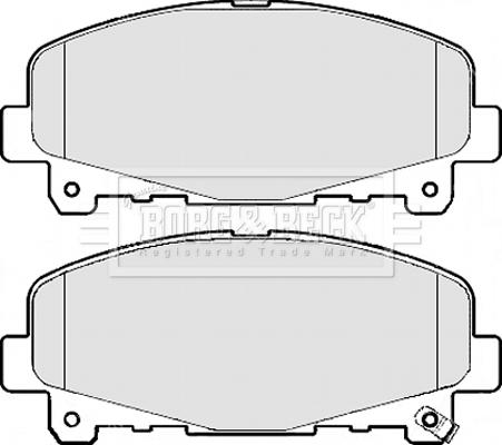 Borg & Beck BBP2112 - Гальмівні колодки, дискові гальма autocars.com.ua