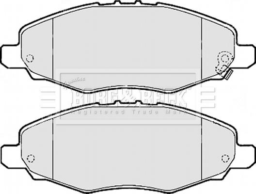 Borg & Beck BBP2113 - Тормозные колодки, дисковые, комплект avtokuzovplus.com.ua