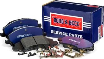 Borg & Beck BBP2125 - Тормозные колодки, дисковые, комплект autodnr.net