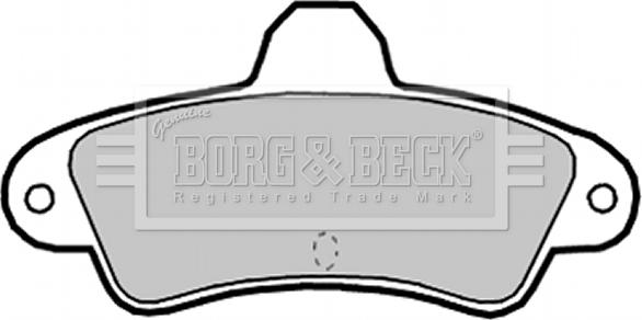Borg & Beck BBP2128 - Гальмівні колодки, дискові гальма autocars.com.ua