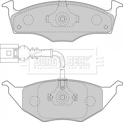 Borg & Beck BBP2129 - Тормозные колодки, дисковые, комплект autodnr.net