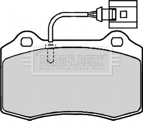 Borg & Beck BBP2133 - Тормозные колодки, дисковые, комплект autodnr.net