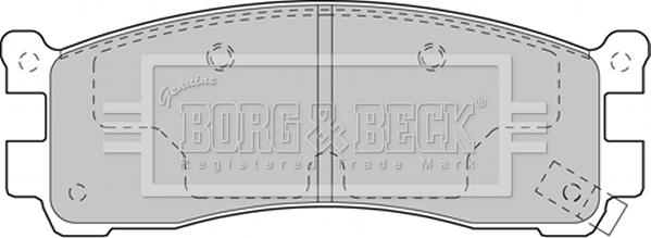 Borg & Beck BBP2135 - Тормозные колодки, дисковые, комплект avtokuzovplus.com.ua