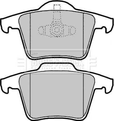 Borg & Beck BBP2136 - Тормозные колодки, дисковые, комплект autodnr.net