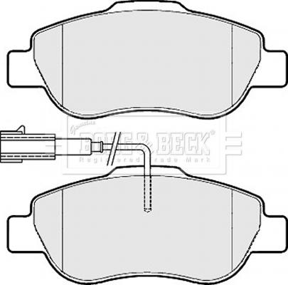 Borg & Beck BBP2149 - Гальмівні колодки, дискові гальма autocars.com.ua