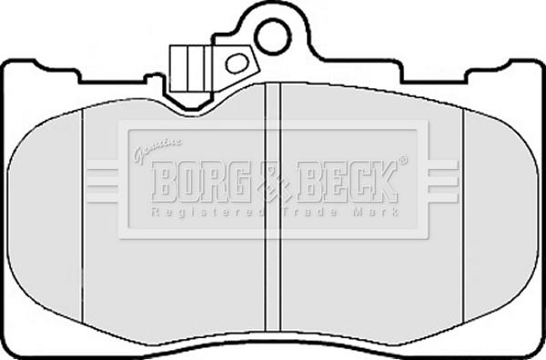 Borg & Beck BBP2153 - Гальмівні колодки, дискові гальма autocars.com.ua