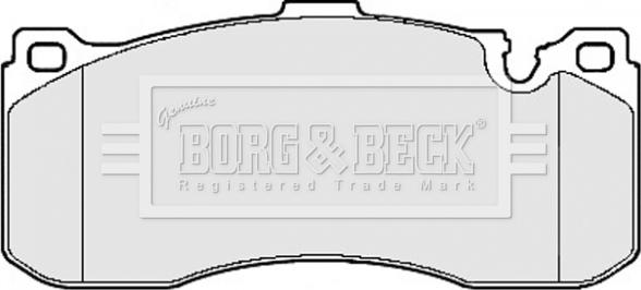 Borg & Beck BBP2155 - Тормозные колодки, дисковые, комплект avtokuzovplus.com.ua