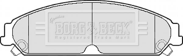 Borg & Beck BBP2156 - Гальмівні колодки, дискові гальма autocars.com.ua