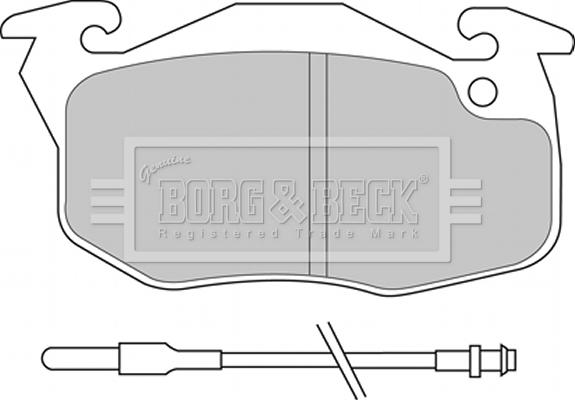 Borg & Beck BBP2159 - Тормозные колодки, дисковые, комплект avtokuzovplus.com.ua