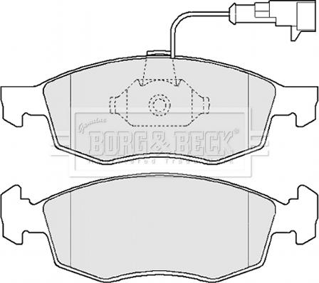 Borg & Beck BBP2162 - Гальмівні колодки, дискові гальма autocars.com.ua