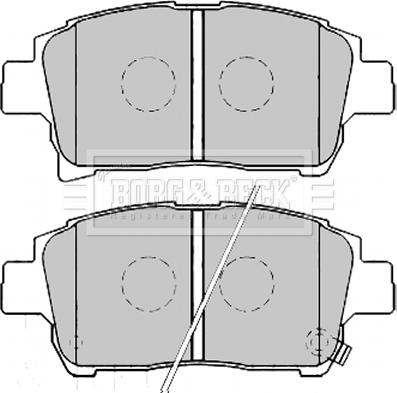 Borg & Beck BBP2164 - Гальмівні колодки, дискові гальма autocars.com.ua