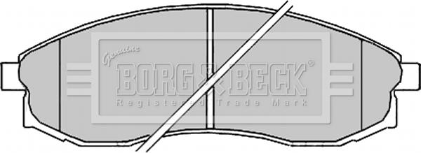 Borg & Beck BBP2165 - Гальмівні колодки, дискові гальма autocars.com.ua