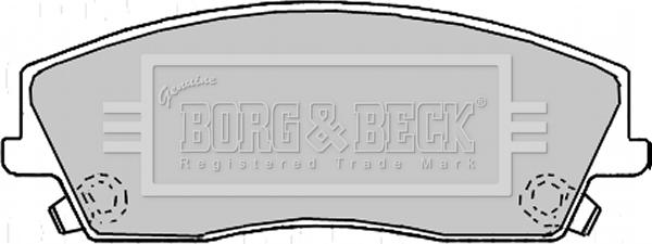 Borg & Beck BBP2167 - Тормозные колодки, дисковые, комплект autodnr.net