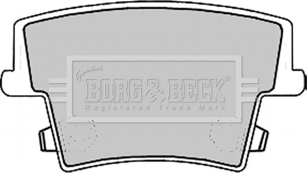 Borg & Beck BBP2168 - Тормозные колодки, дисковые, комплект avtokuzovplus.com.ua