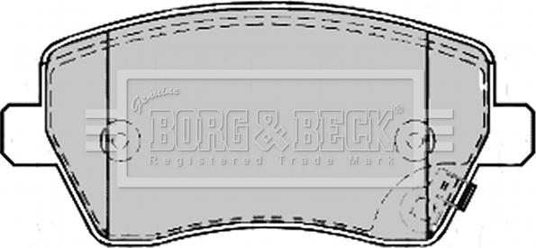Borg & Beck BBP2169 - Гальмівні колодки, дискові гальма autocars.com.ua