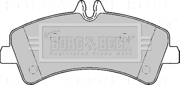 Borg & Beck BBP2170 - Тормозные колодки, дисковые, комплект autodnr.net