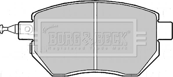 Borg & Beck BBP2172 - Тормозные колодки, дисковые, комплект avtokuzovplus.com.ua