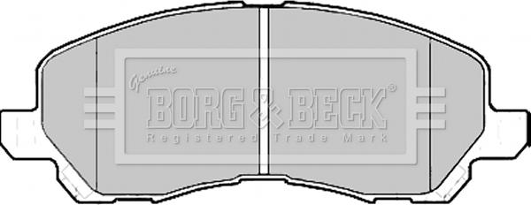 Borg & Beck BBP2173 - Тормозные колодки, дисковые, комплект avtokuzovplus.com.ua