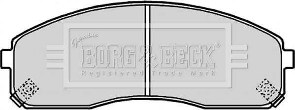 Borg & Beck BBP2180 - Гальмівні колодки, дискові гальма autocars.com.ua