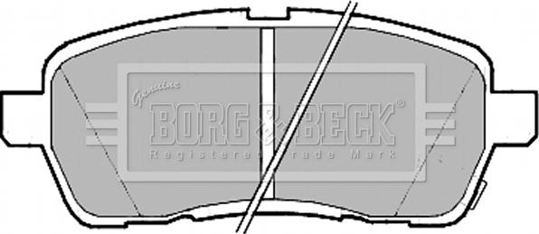 Borg & Beck BBP2182 - Гальмівні колодки, дискові гальма autocars.com.ua