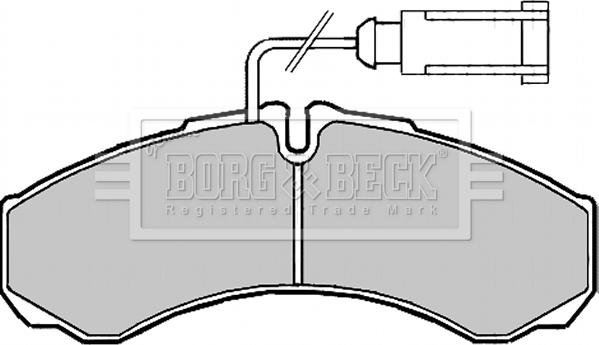 Borg & Beck BBP2190 - Тормозные колодки, дисковые, комплект autodnr.net