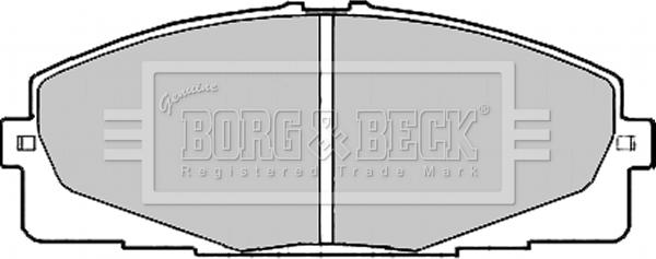 Borg & Beck BBP2197 - Тормозные колодки, дисковые, комплект avtokuzovplus.com.ua