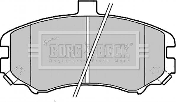 Borg & Beck BBP2203 - Тормозные колодки, дисковые, комплект avtokuzovplus.com.ua