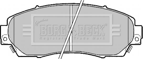 Borg & Beck BBP2204 - Гальмівні колодки, дискові гальма autocars.com.ua