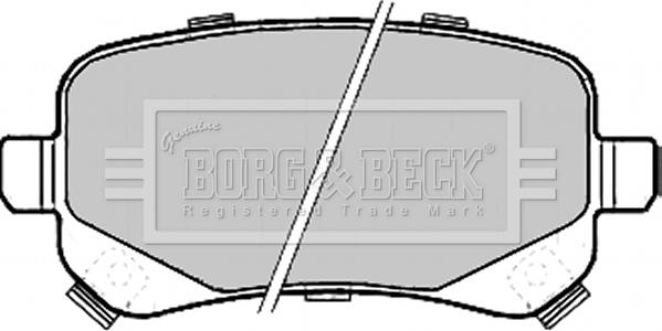 Borg & Beck BBP2209 - Гальмівні колодки, дискові гальма autocars.com.ua