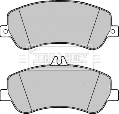 Borg & Beck BBP2210 - Гальмівні колодки, дискові гальма autocars.com.ua