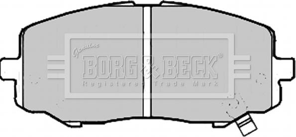 Borg & Beck BBP2213 - Гальмівні колодки, дискові гальма autocars.com.ua