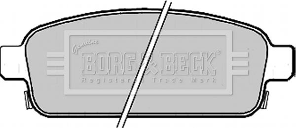 Borg & Beck BBP2214 - Тормозные колодки, дисковые, комплект autodnr.net