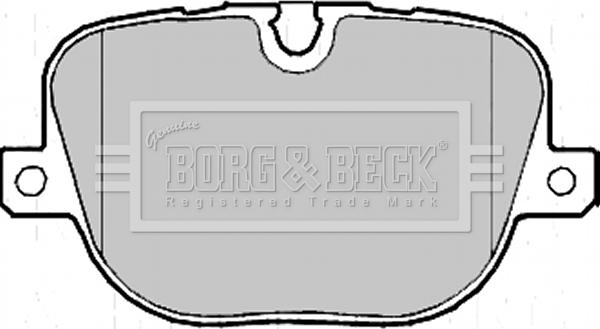 Borg & Beck BBP2215 - Тормозные колодки, дисковые, комплект avtokuzovplus.com.ua