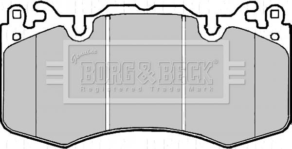 Borg & Beck BBP2216 - Гальмівні колодки, дискові гальма autocars.com.ua
