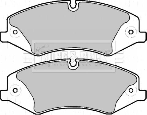 Borg & Beck BBP2217 - Тормозные колодки, дисковые, комплект avtokuzovplus.com.ua