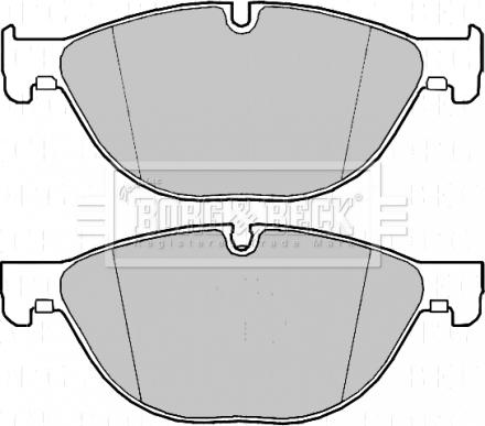 Borg & Beck BBP2218 - Гальмівні колодки, дискові гальма autocars.com.ua