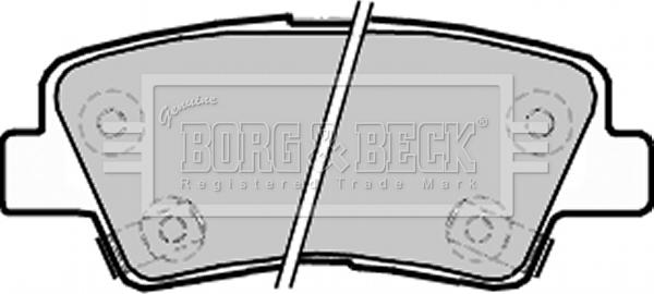 Borg & Beck BBP2220 - Тормозные колодки, дисковые, комплект avtokuzovplus.com.ua