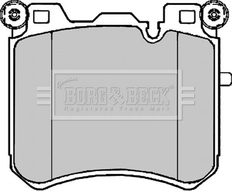 Borg & Beck BBP2223 - Гальмівні колодки, дискові гальма autocars.com.ua