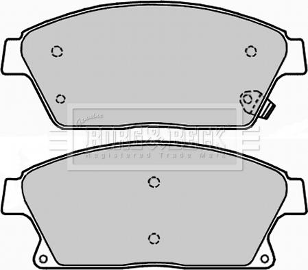 Borg & Beck BBP2228 - Тормозные колодки, дисковые, комплект avtokuzovplus.com.ua