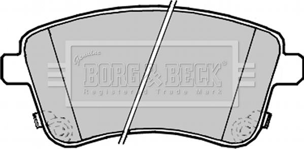 Borg & Beck BBP2233 - Тормозные колодки, дисковые, комплект avtokuzovplus.com.ua