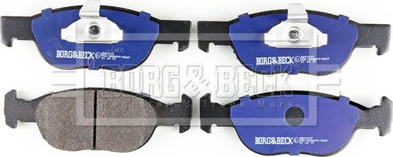 Borg & Beck BBP2237 - Гальмівні колодки, дискові гальма autocars.com.ua