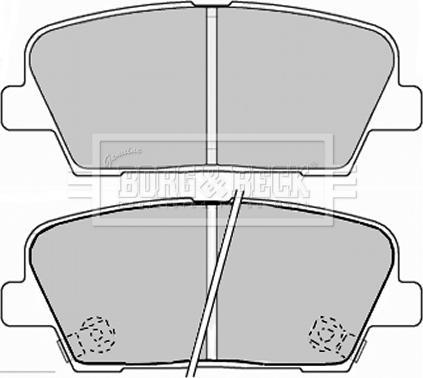 Borg & Beck BBP2238 - Тормозные колодки, дисковые, комплект avtokuzovplus.com.ua