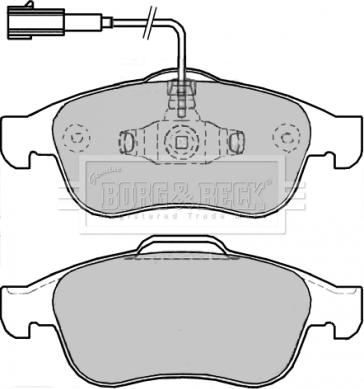 Borg & Beck BBP2245 - Тормозные колодки, дисковые, комплект avtokuzovplus.com.ua