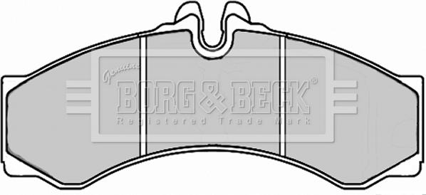 Borg & Beck BBP2247 - Тормозные колодки, дисковые, комплект avtokuzovplus.com.ua
