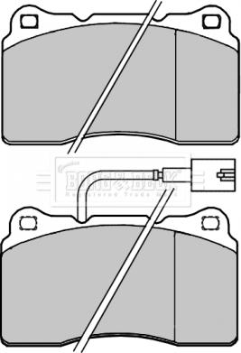 Borg & Beck BBP2261 - Тормозные колодки, дисковые, комплект avtokuzovplus.com.ua