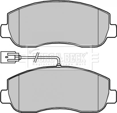 Borg & Beck BBP2266 - Гальмівні колодки, дискові гальма autocars.com.ua